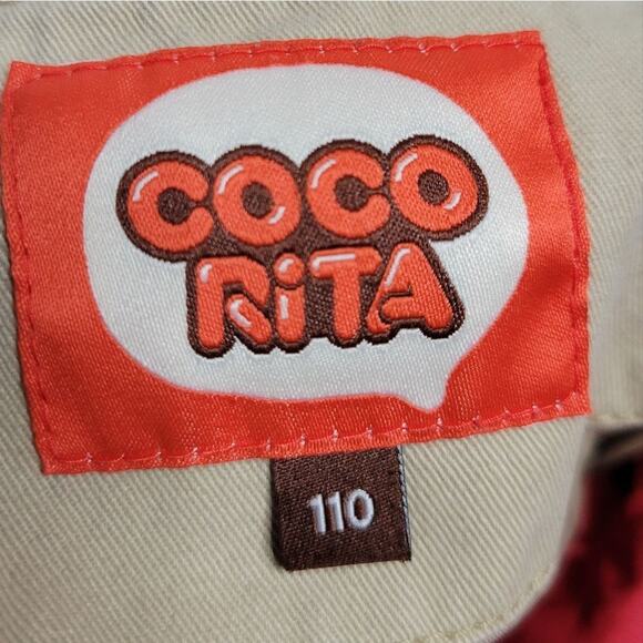 Coco Rita Zip in/out Lined Girl's Coat with Ears, size 110 (US size 4) - Picture 10 of 12